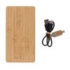 Batterie de secours solaire 10.000mAh en bambou Sunwick
