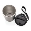 Mug iso en acier inoxydable recyclé RCS avec lanière Cuppa