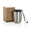 Mug iso en acier inoxydable recyclé RCS avec lanière Cuppa