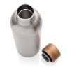 Bouteille iso en acier inoxydable recyclé certifiée RCS Wood