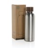 Bouteille iso en acier inoxydable recyclé certifiée RCS Wood