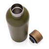 Bouteille iso en acier inoxydable recyclé certifiée RCS Wood