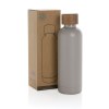 Bouteille iso en acier inoxydable recyclé certifiée RCS Wood