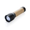Lampe 1W en plastique recyclé RCS et bambou Lucid
