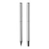 Set de stylos en aluminium recyclé RCS Swiss Peak Cedar