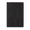 Cahier A5 en feutre recyclé certifié GRS Phrase
