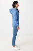 Sweat à capuche avec zip en coton recyclé Iqoniq Abisko