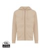 Sweat à capuche avec zip en coton recyclé Iqoniq Abisko