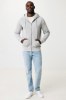 Sweat à capuche avec zip en coton recyclé Iqoniq Abisko