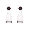 Sagaform Nature Carafes à huile/vinaigre avec bouchons en liège 2 pièces 300ml