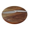 set de planche à découper et couteau FSC 100% bois d'acacia (Stock)