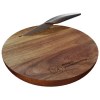set de planche à découper et couteau FSC 100% bois d'acacia (Stock)