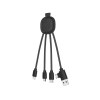 Ine Smart - Câble de charge multi-connecteurs Double entrée Type-C & USB