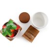 KIT DE PLANTATION FRAISIER CÉRAMIQUE BLANC 80MM