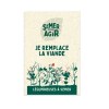Sachet de graines 76 x 110 mm Je remplace la viande - Semer pour agir