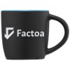 Zanzibar - Tasse en céramique noire matte de 350 ml avec ColourPop (+Sérigraphie)