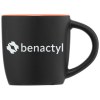 Zanzibar - Tasse en céramique noire matte de 350 ml avec ColourPop (+Sérigraphie)