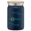 Gobelet Nordic de 270 ml en acier inoxydable à double paroi revêtu de cuivre avec couvercle en bambou (+Gravure Laser)