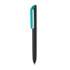 Stylo-bille avec corps noir en touche gomme soft touch