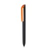 Stylo-bille avec corps noir en touche gomme soft touch