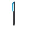 Stylo-bille avec corps noir en touche gomme soft touch
