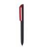 Stylo-bille avec corps noir en touche gomme soft touch