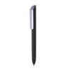 Stylo-bille avec corps noir en touche gomme soft touch