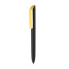 Stylo-bille avec corps noir en touche gomme soft touch