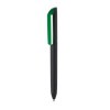 Stylo-bille avec corps noir en touche gomme soft touch