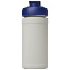 Bouteille de sport Baseline de 500 ml recyclée avec couvercle rabattable
