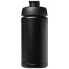 Bouteille de sport Baseline de 500 ml recyclée avec couvercle rabattable