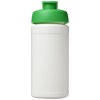 Bouteille de sport Baseline de 500 ml recyclée avec couvercle rabattable