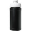 Bouteille de sport Baseline de 500 ml recyclée avec couvercle rabattable