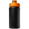 Bouteille de sport Baseline de 500 ml recyclée avec couvercle rabattable