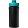 Bouteille de sport Baseline de 500 ml recyclée avec couvercle rabattable