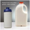 Bouteille de sport Baseline de 500 ml recyclée avec couvercle rabattable