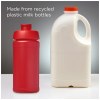 Bouteille de sport Baseline de 500 ml recyclée avec couvercle rabattable