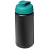 Bouteille de sport Baseline de 500 ml recyclée avec couvercle rabattable
