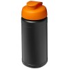 Bouteille de sport Baseline de 500 ml recyclée avec couvercle rabattable