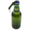 Ouvre-bouteille et canette Tao en aluminium recyclé certifié RCS avec porte-clés