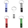 Ouvre-bouteille et canette Tao en aluminium recyclé certifié RCS avec porte-clés
