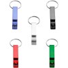 Ouvre-bouteille et canette Tao en aluminium recyclé certifié RCS avec porte-clés