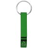 Ouvre-bouteille et canette Tao en aluminium recyclé certifié RCS avec porte-clés