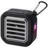 Haut-parleur solaire Bluetooth® Solo de 3 W IPX5 en plastique recyclé certifié RCS avec mousqueton