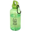 Bouteille d'eau Oregon de 400 ml en plastique recyclé avec mousqueton