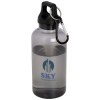 Bouteille d'eau Oregon de 400 ml en plastique recyclé avec mousqueton