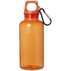 Bouteille d'eau Oregon de 400 ml en plastique recyclé avec mousqueton
