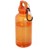 Bouteille d'eau Oregon de 400 ml en plastique recyclé avec mousqueton