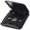 Câble de recharge modulaire en plastique recyclé Savvy avec support de téléphone