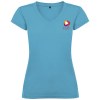 T-shirt Victoria à col en V et manches courtes pour femme